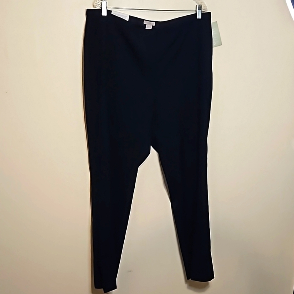 H&M Navy Blue Slim Slacks Pants Women's Size 18